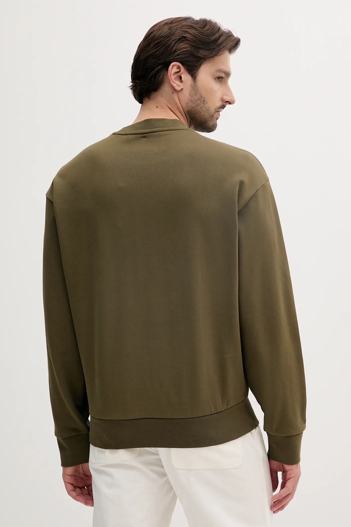 Odzież BOSS bluza bawełniana 50537683 zielony
