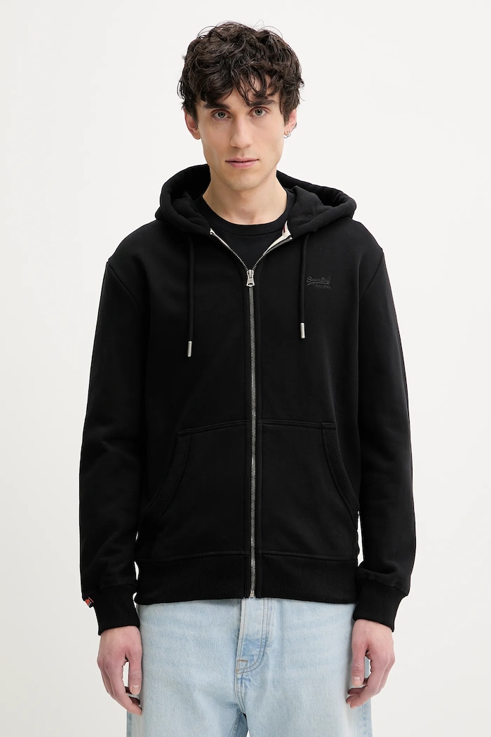Μπλούζα Superdry με κουκούλα μαύρο M2014128A.02A
