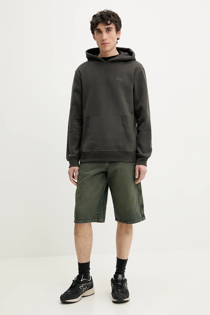Superdry bluza M2014168A.06A szary SS25