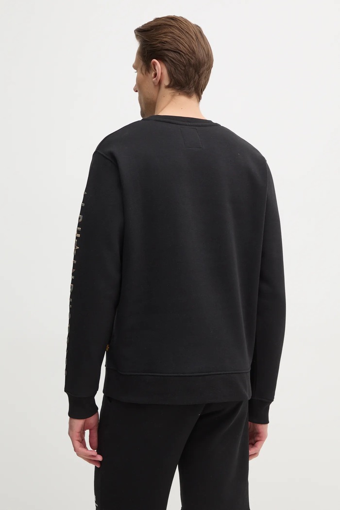 Îmbrăcăminte Alpha Industries bluza Camo Sleeve Crewneck 156306 negru