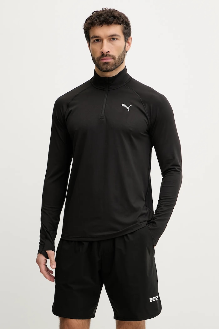 Joggingová mikina Puma Run Velocity bez kapuce černá 526627