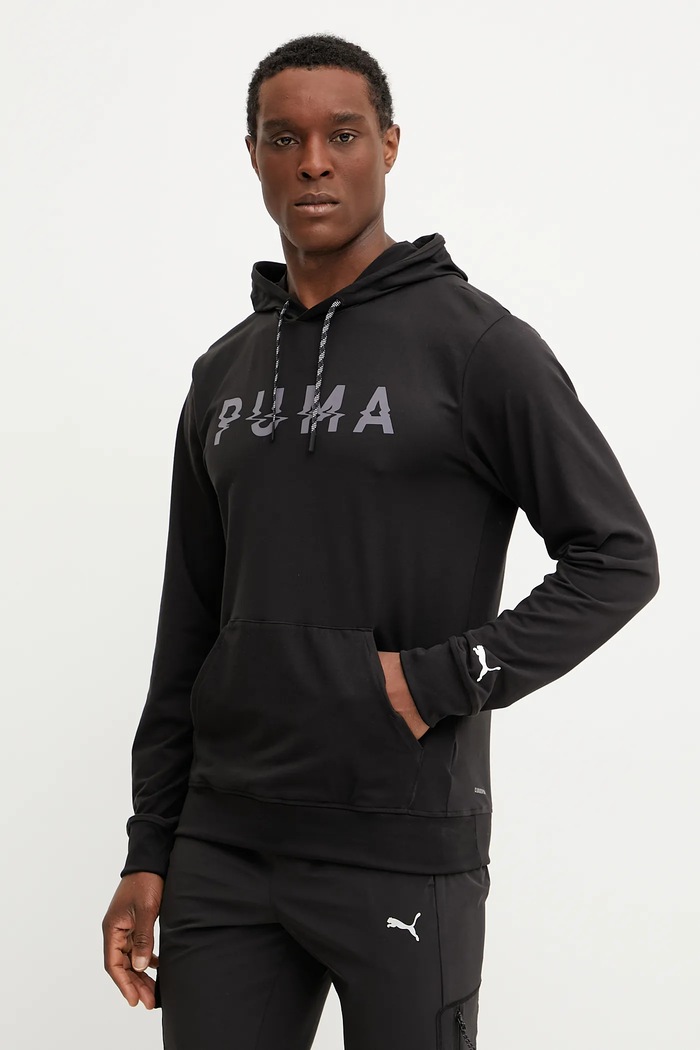 Dukserica za trening Puma Cloudspun print crna 526678