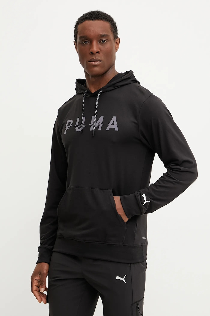 Dukserica za trening Puma Cloudspun print crna 526678