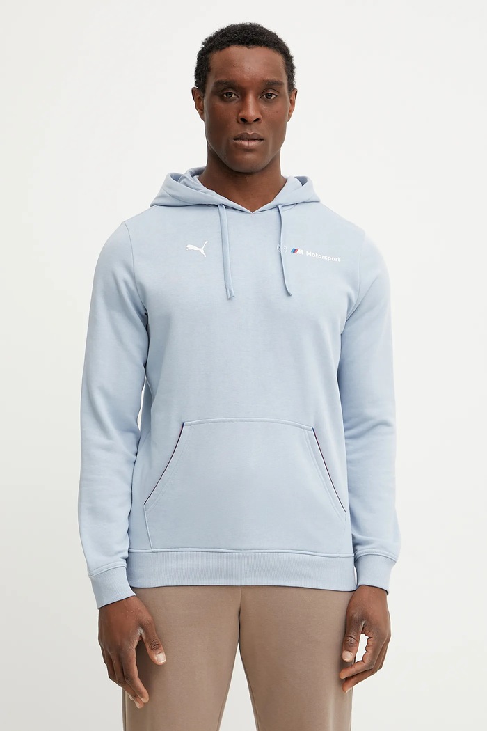 Puma bluza BMW MMS ESS+ z kapturem niebieski 627508