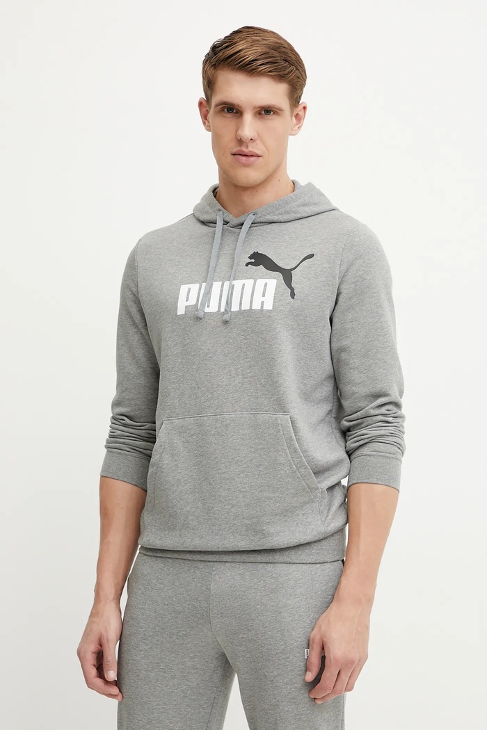 Puma bluza z kapturem szary 684712