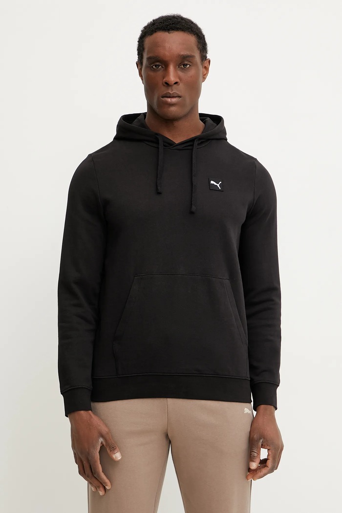 Puma bluza bawełniana bawełna czarny 684728