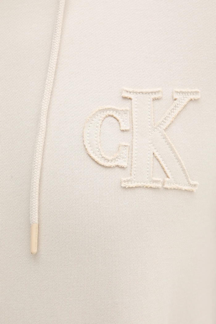 Pamučna dukserica Calvin Klein Jeans bež J30J327245