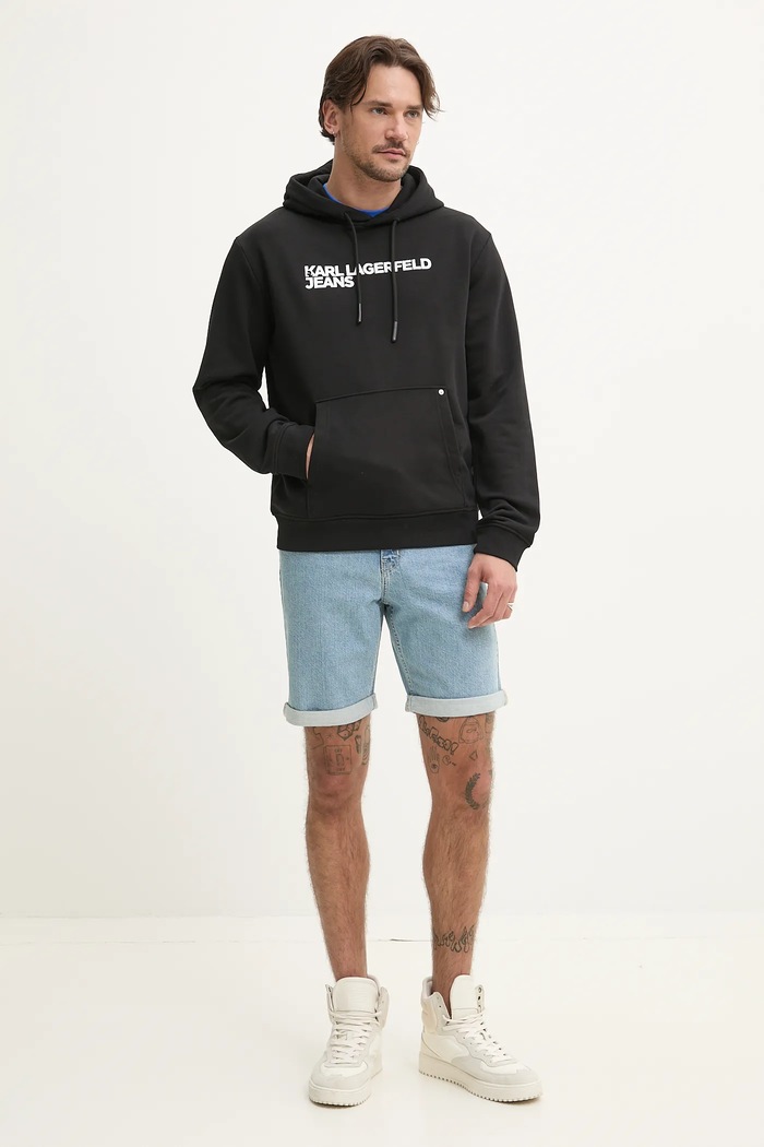 Karl Lagerfeld Jeans felső A2M20049 fekete AW25