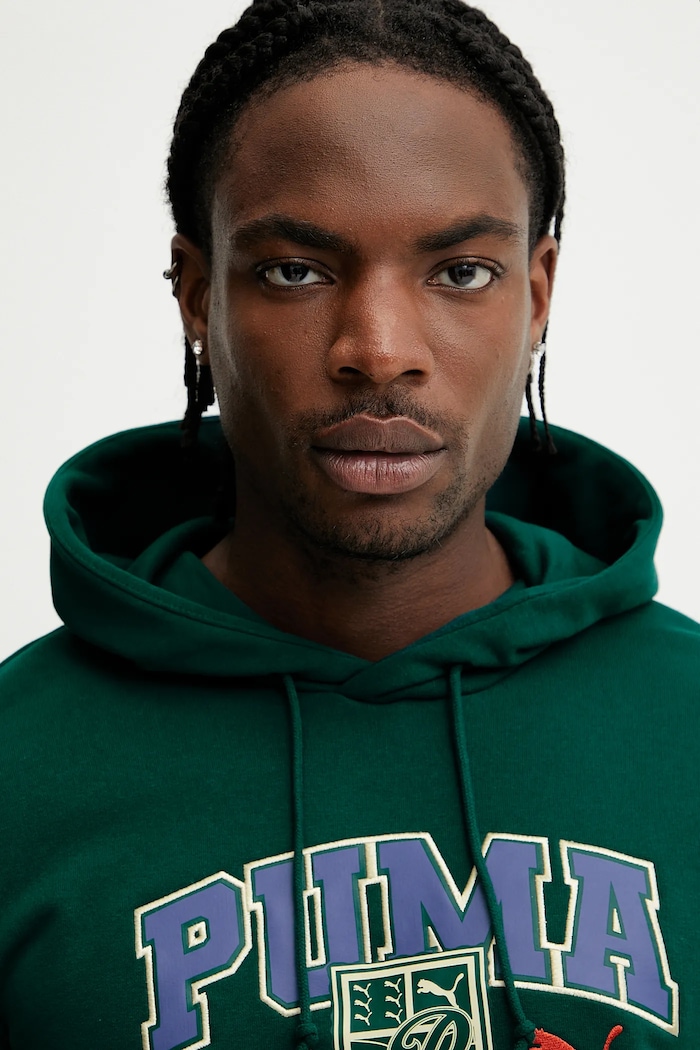 Puma hanorac de bumbac verde 629629