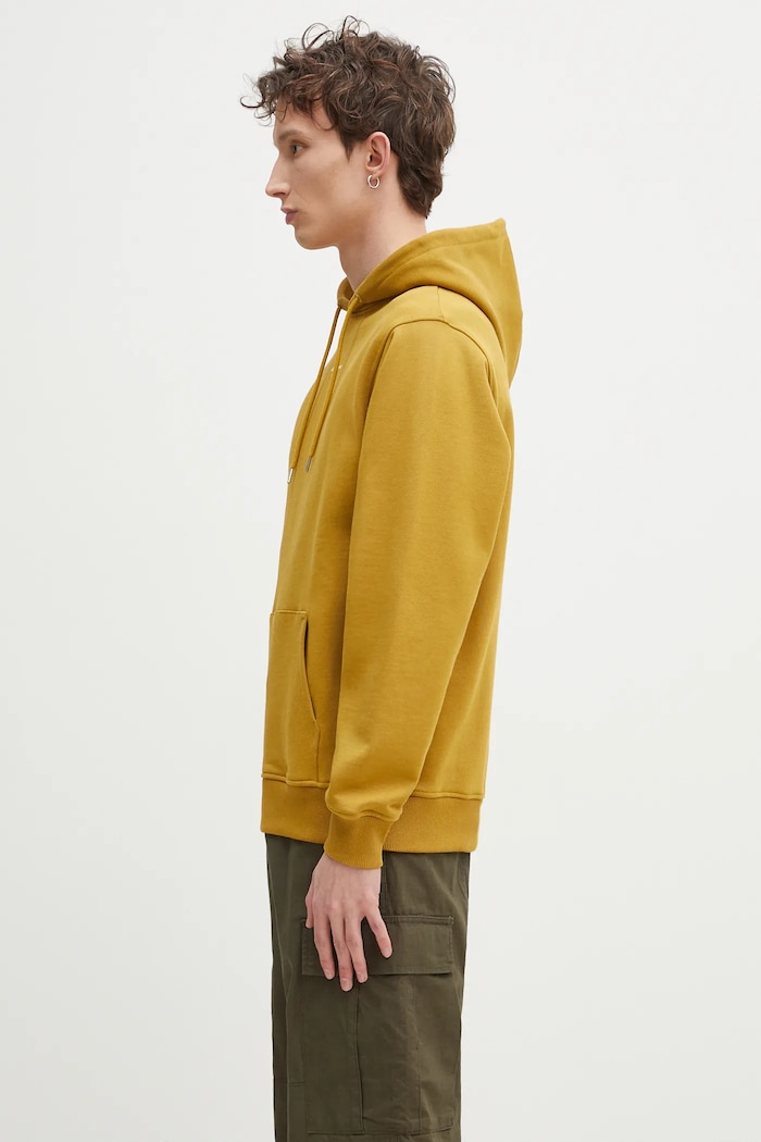 Drôle de Monsieur bluza bawełniana Le Hoodie Slogan Classique G.HO161.CO127.MS zielony SS25
