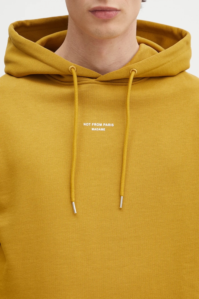 Drôle de Monsieur bluza bawełniana Le Hoodie Slogan Classique zielony G.HO161.CO127.MS