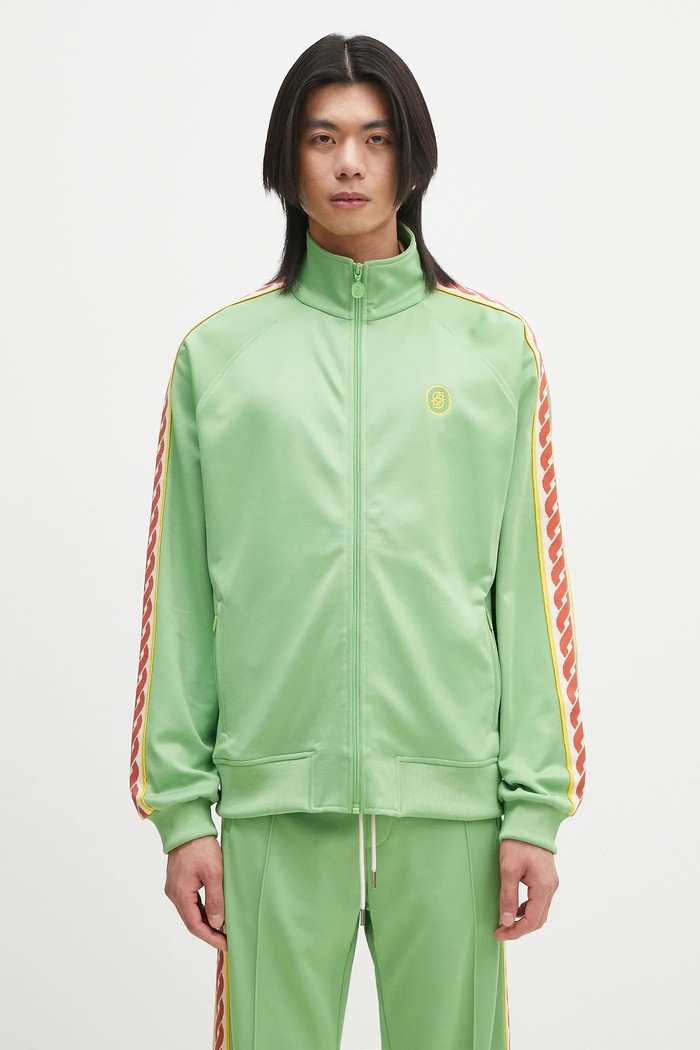 Drôle de Monsieur bluza La Track jacket Tresse aplikacja zielony G.SJ007.PL135.AV