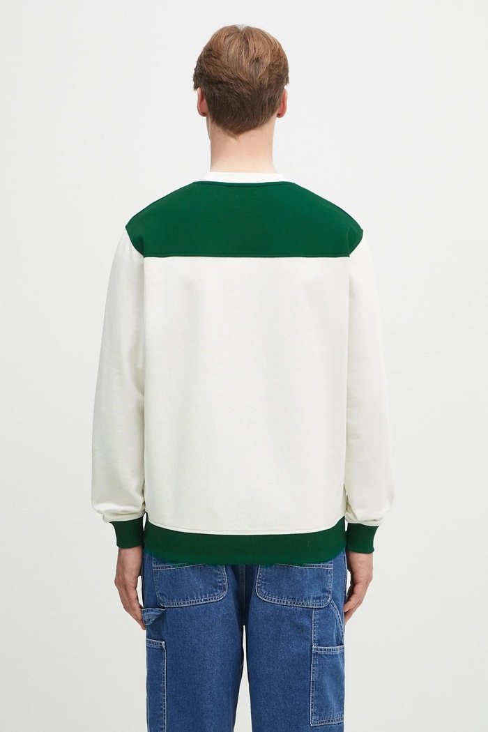Oblačila Bombažen pulover Drôle de Monsieur Le Sweatshirt Tennis G.SW158.CO200.OW bela