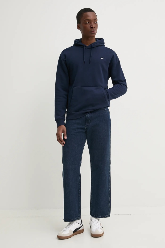 Hollister Co. felpa KI322.5034.200 blu navy SS25