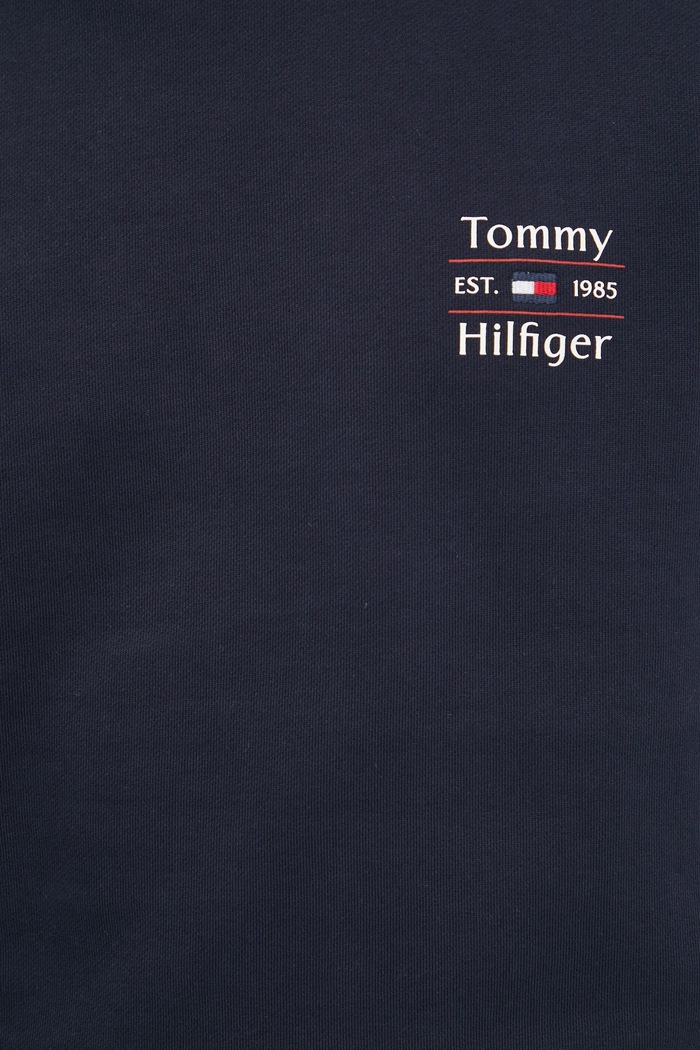 Tommy Hilfiger bluza bawełniana MW0MW38673 granatowy