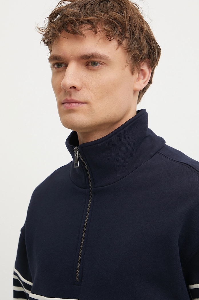 Tommy Hilfiger hanorac de bumbac bleumarin MW0MW39303