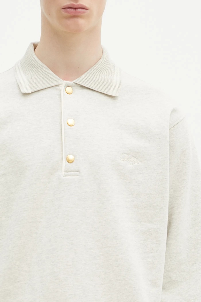 Drôle de Monsieur bluza bawełniana Le Polo Drule szary PERM.PL132.CO127.GY