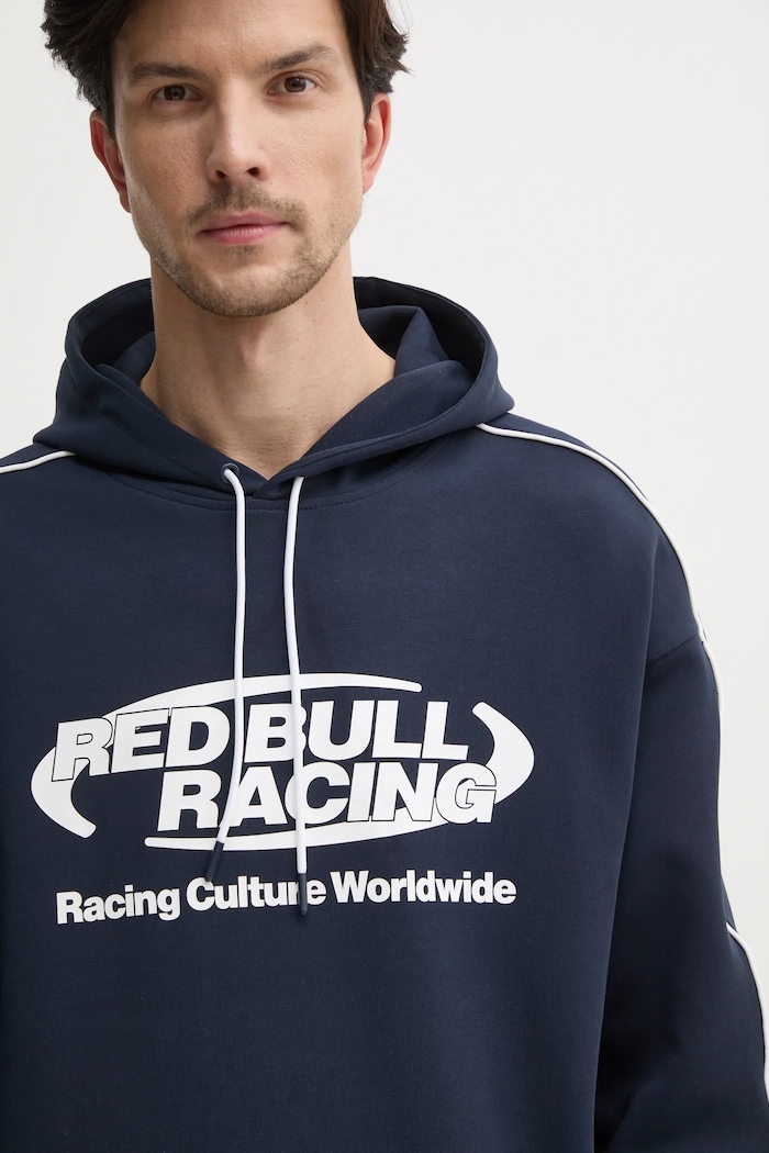 Mikina Red Bull Racing x Pepe Jeans LOGO PIPING HOODY námořnická modř RM580014