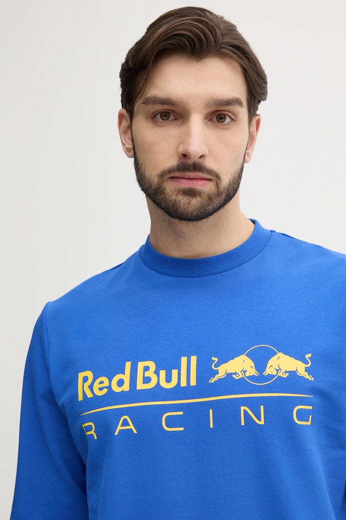 Mikina Red Bull Racing x Pepe Jeans TEAM LOGO CREW fialová RM580017