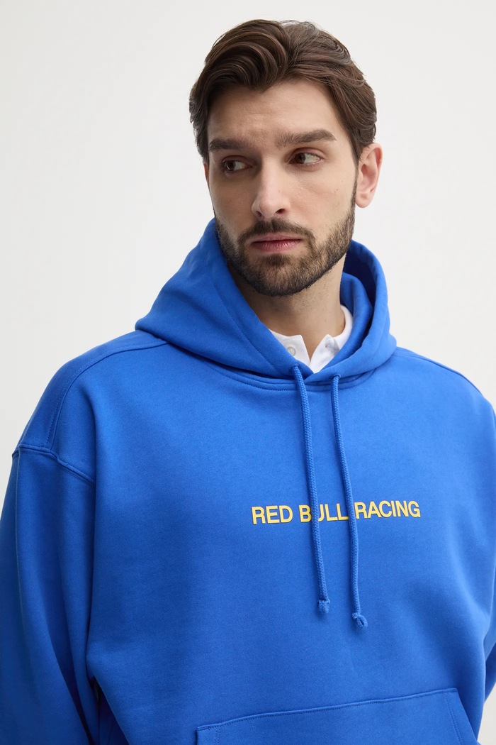 Βαμβακερή μπλούζα Red Bull Racing x Pepe Jeans BREAKING RECORDS HDY μωβ RM580021
