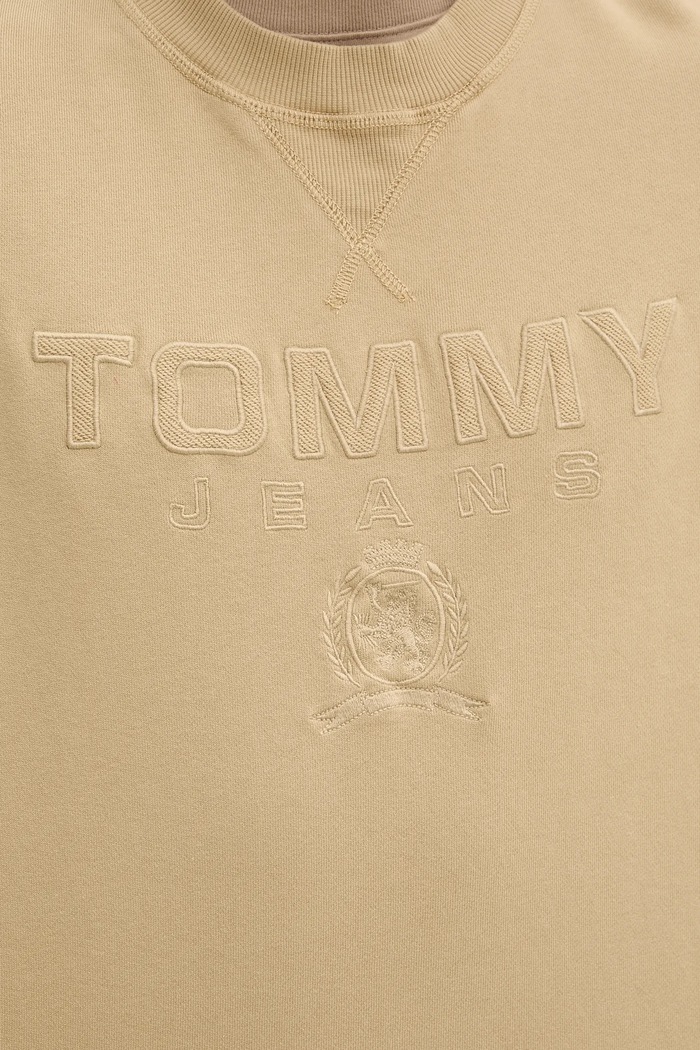 Tommy Jeans hanorac de bumbac DM0DM20827 bej