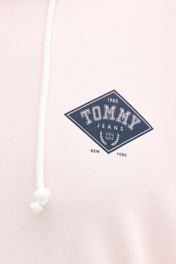 Tommy Jeans bluza bawełniana różowy DM0DM20840