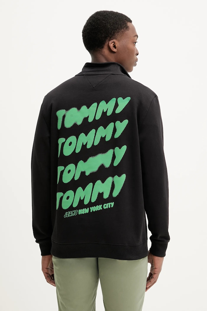 Oblečenie Bavlnená mikina Tommy Jeans DM0DM21865 čierna