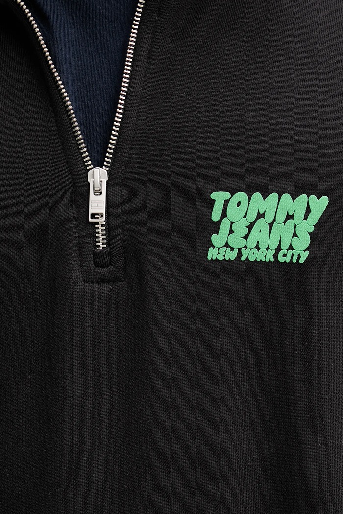 Bavlnená mikina Tommy Jeans DM0DM21865 čierna