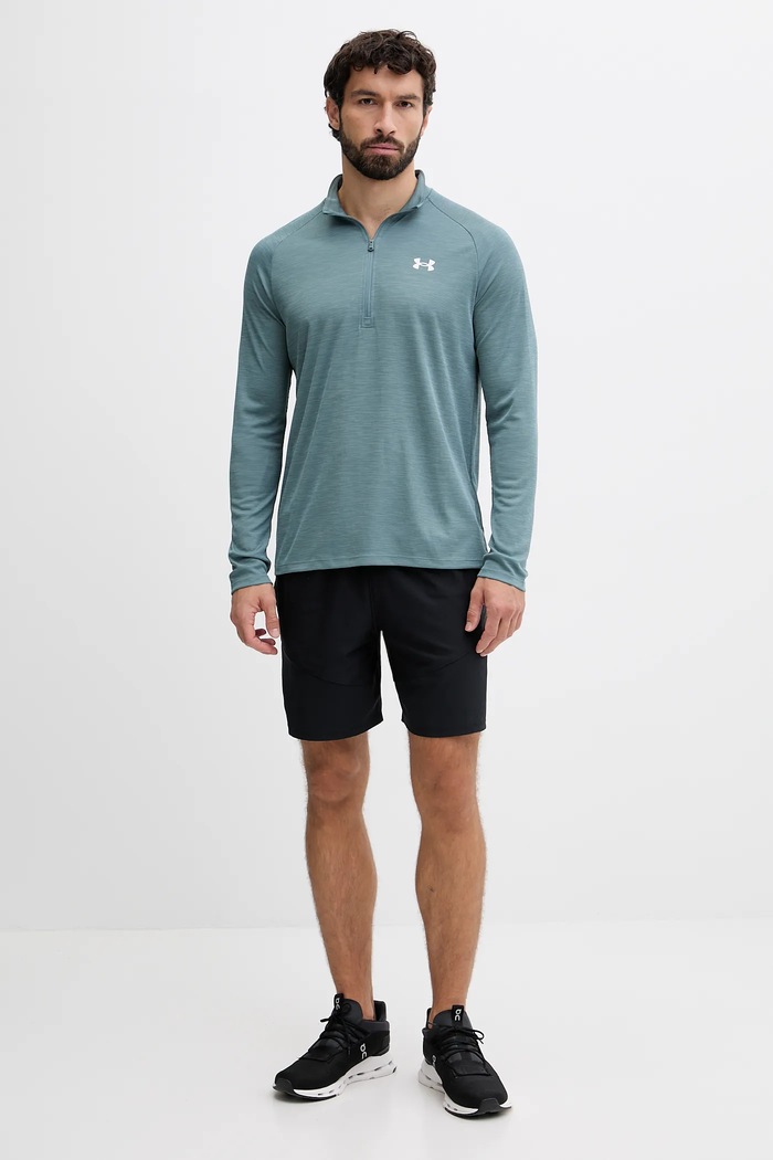 Under Armour tréningová mikina pánska 1382797 tyrkysová SS26