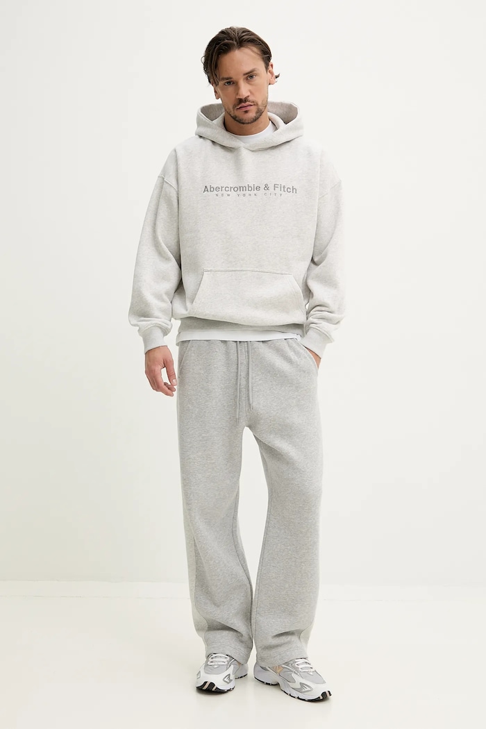 Abercrombie & Fitch Bluza KI175.5121.112 szary SS25