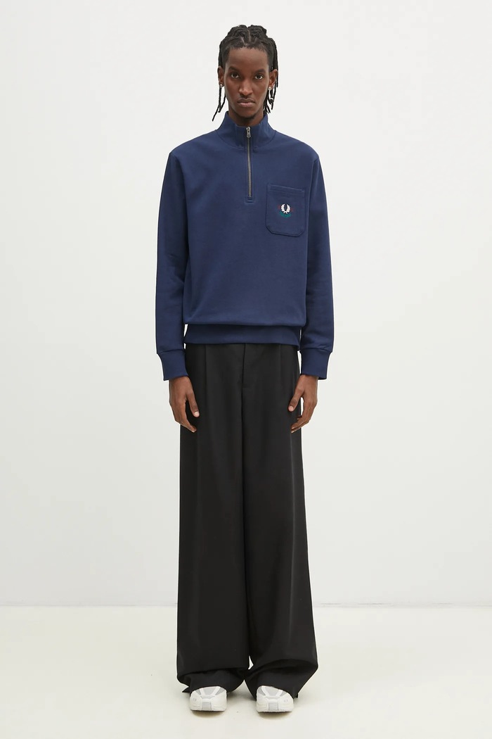 Хлопковая кофта Fred Perry M9847.X86 тёмно-синий
