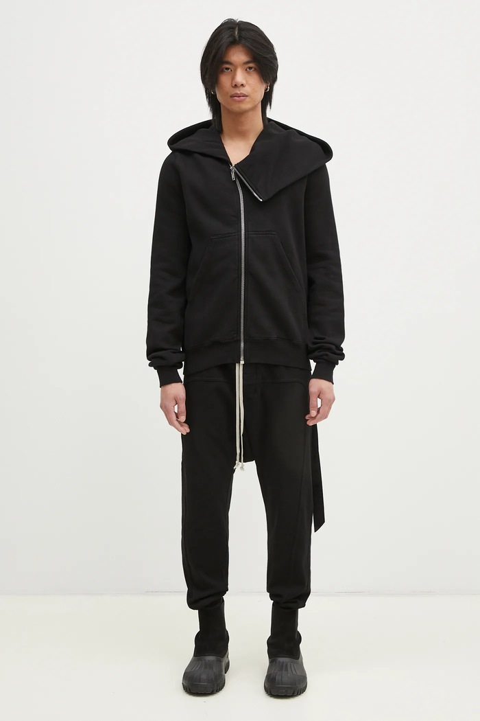 Rick Owens cotton sweatshirt Mountain DU01E3286.F black