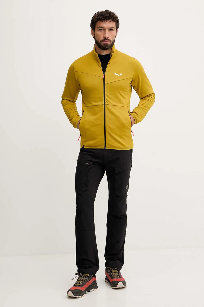 Športni pulover Salewa Puez Cammino 00.0000029094 rumena SS26
