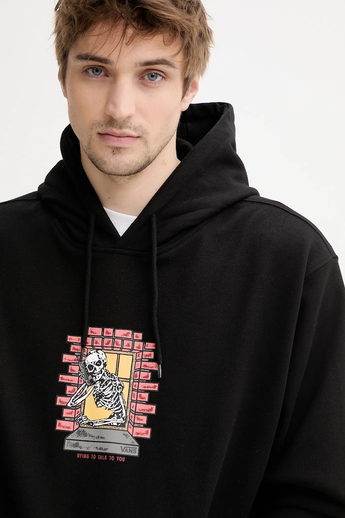 Bluza bawełniana Vans VN000NHSBLK1 czarny