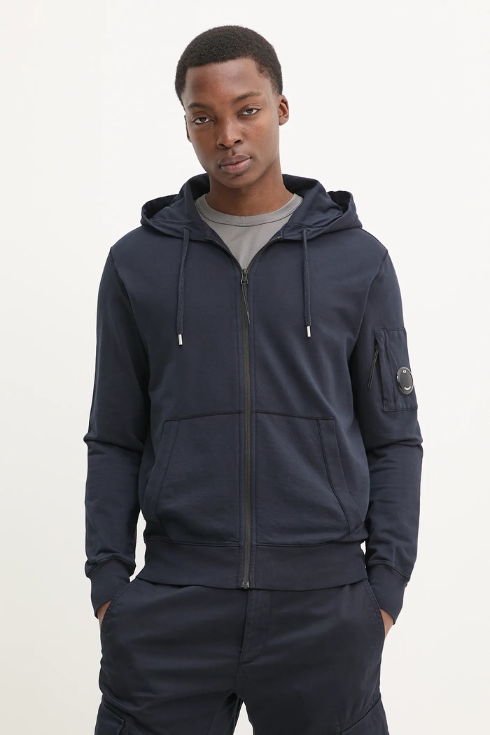 C.P. Company bluza bawełniana bawełna granatowy 18CMSS057A002246G