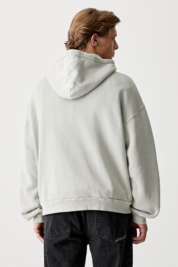 Odzież Axel Arigato Patch Washed Hoodie bluza z kapturem bawełniana męska A2993002 zielony