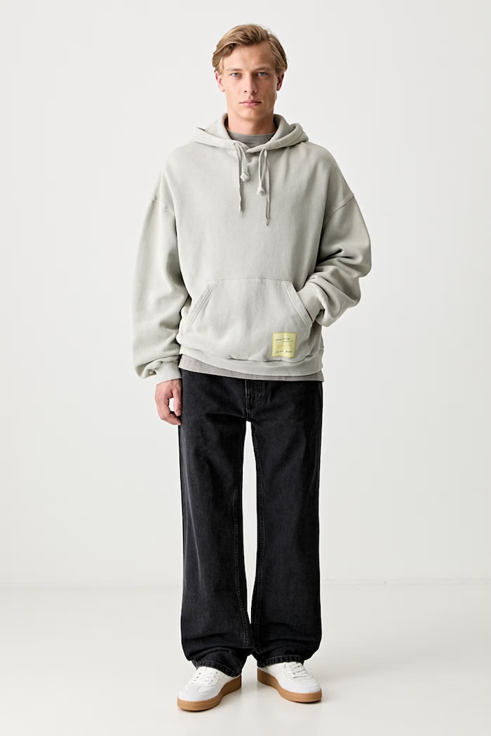 Axel Arigato Patch Washed Hoodie bluza z kapturem bawełniana męska A2993002