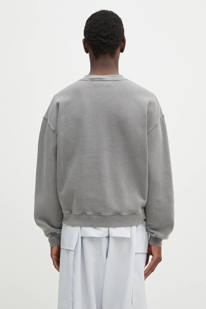 Одежда Хлопковая кофта Axel Arigato Distort Washed Sweatshirt A3122001 серый