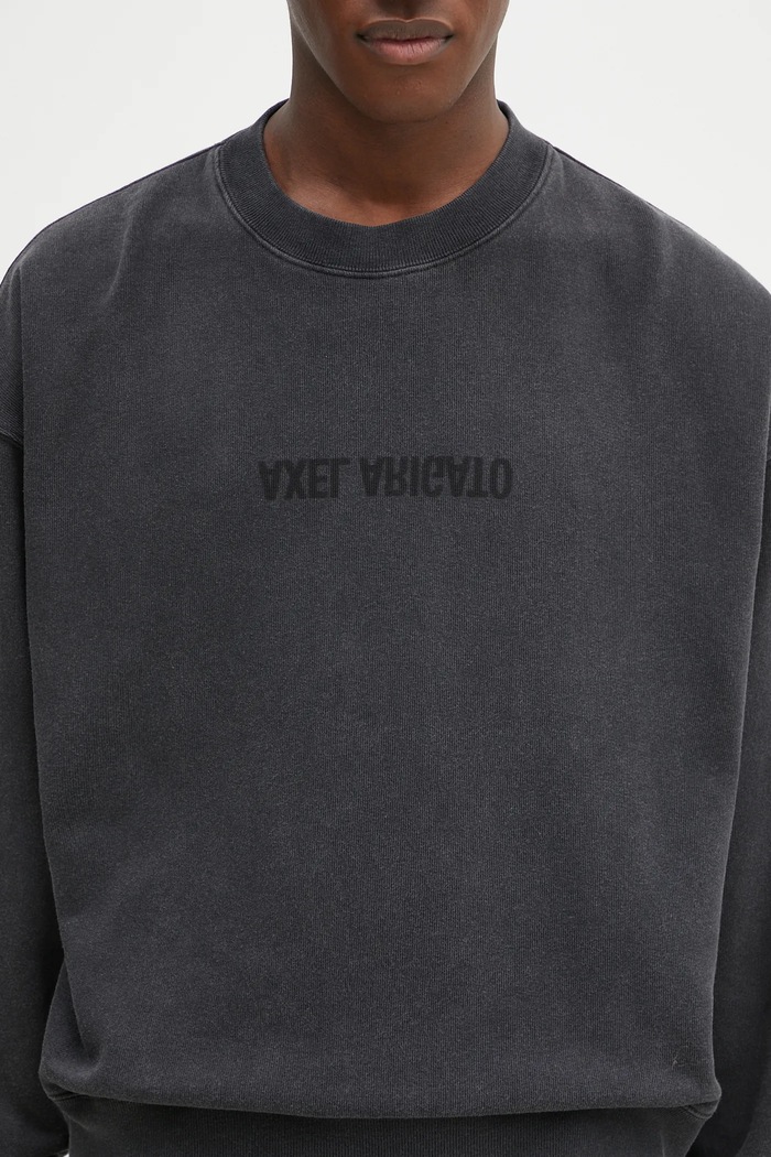 Axel Arigato cotton sweatshirt Distort Washed Sweatshirt black A3122004
