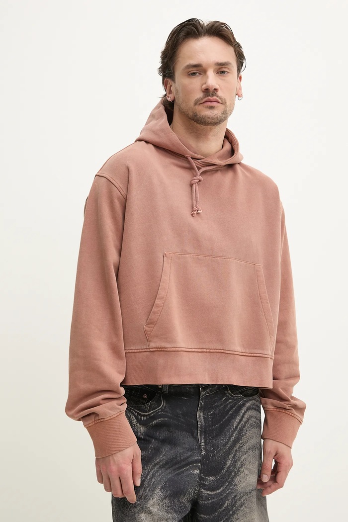 CAMPERLAB bluza bawełniana pomarańczowy AU00018.002
