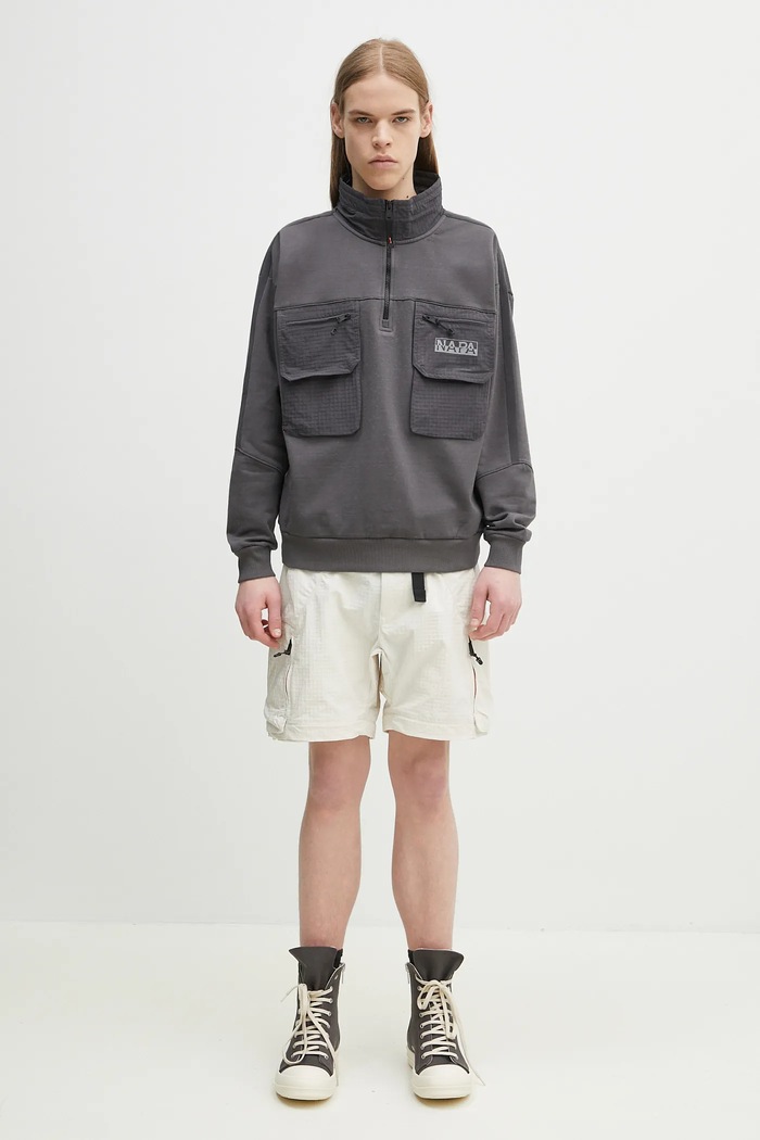 Napapijri sweatshirt B-Tusco Hz NP0A4IC9H981 gray