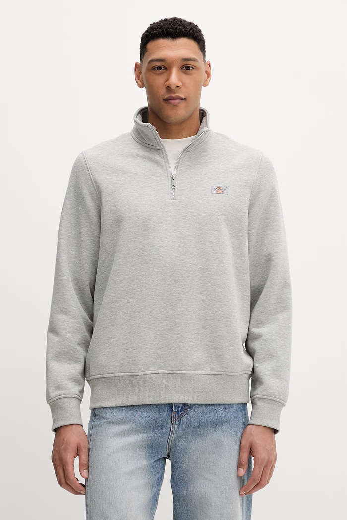Dickies bluza Oakport Quarter Zip Heather Grey pozostałe szary DK0A4XD4HG01