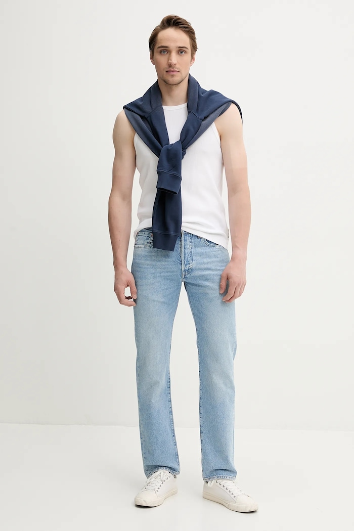 Pamučna dukserica The Kooples HSWE30019K mornarsko plava SS25