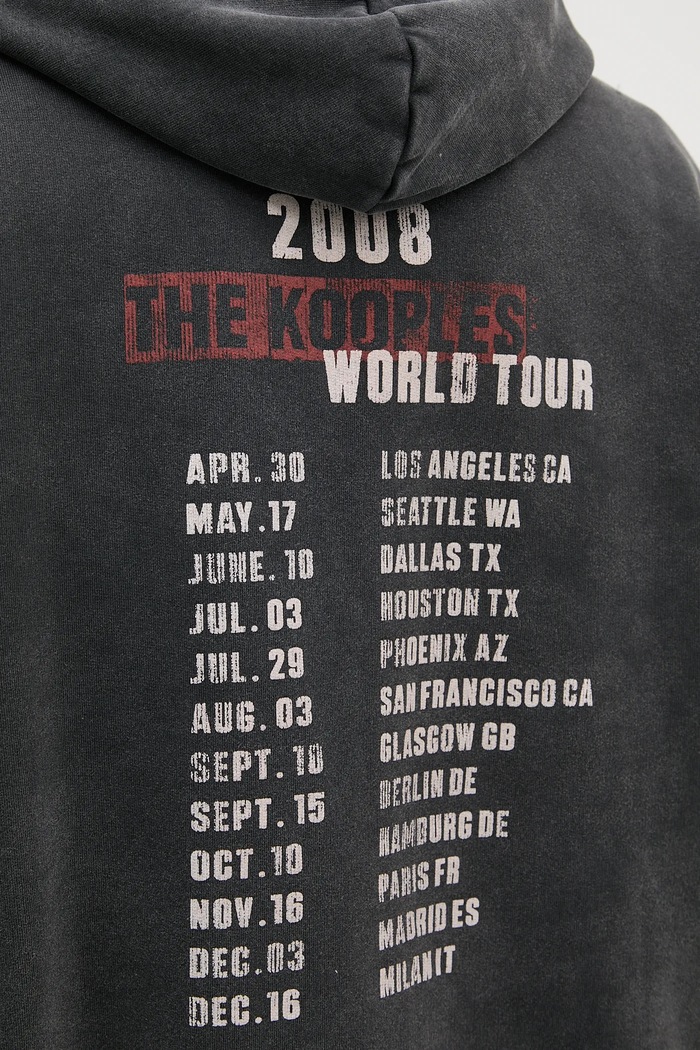 Памучен суичър The Kooples HSWE30005K сив