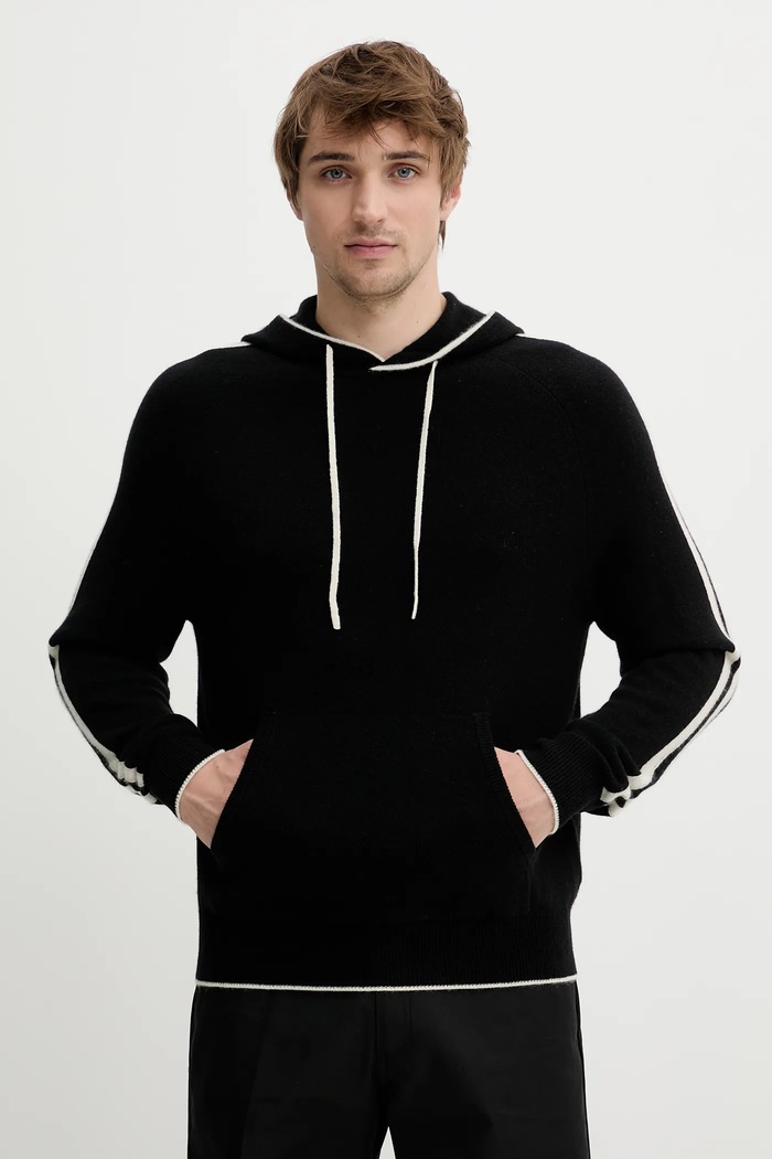 FROM FUTURE pulover de casmir subtiri negru MPH01911
