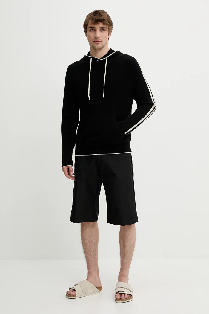 FROM FUTURE pulover de casmir MPH01911 negru SS25