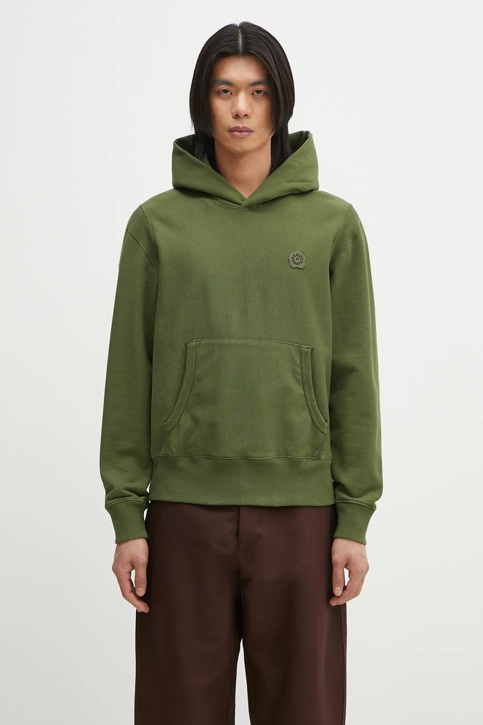 Kenzo cotton sweatshirt Boke Flower 2.0 cotton green FF55SW2554MC.50