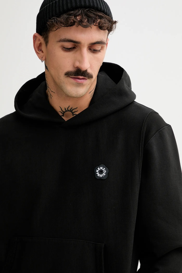 Bavlnená mikina Kenzo Boke Flower 2.0 čierna FF55SW2554MC.99J