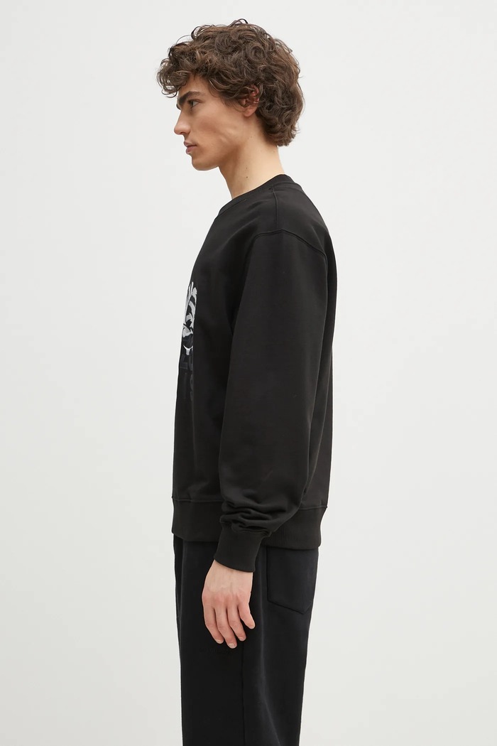 Памучен суичър Kenzo FF55SW2634MF.99J черен SS25