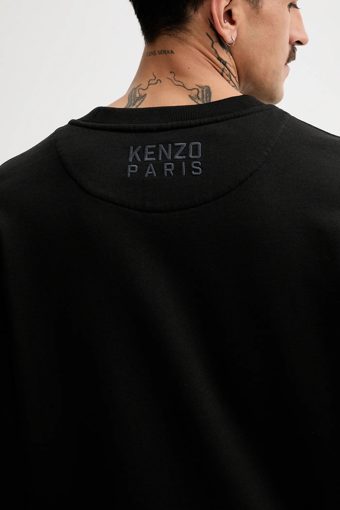 Kenzo pamut melegítőfelső FF55SW2634MF.99J fekete